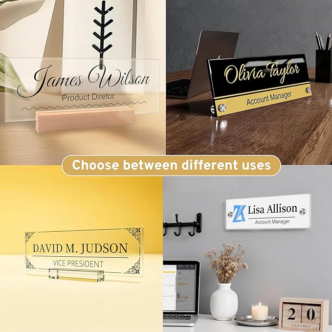 Personalized Office Wall Name Plate Sign Custom Door Name Plate Office Gifts - Image 9