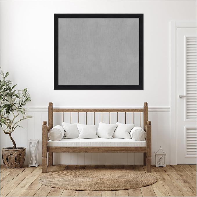 Amanti Art Black Framed Magnetic Board 45x53 Oversize Vision Board - Image 5