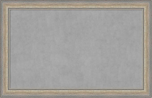 Amanti Art Silver Framed Magnetic Board 29x45 Large Vision Board by AmantiArt