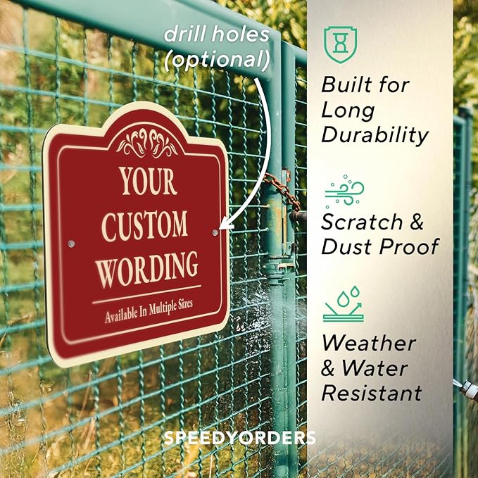 Custom Decorative Outdoor Metal Signs, Personalized Aluminum, Customized - Image 6