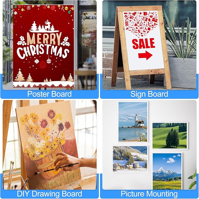 ToLanbbt 12 Pack White Foam Board, Displaying - Image 5