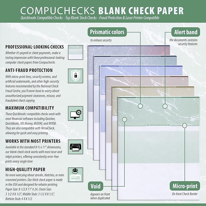 Compuchecks Top Blank Check Paper - Image 4