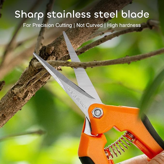 GROWNEER 6 Packs Pruning Shears Gardening Hand Pruning Snips - Image 7