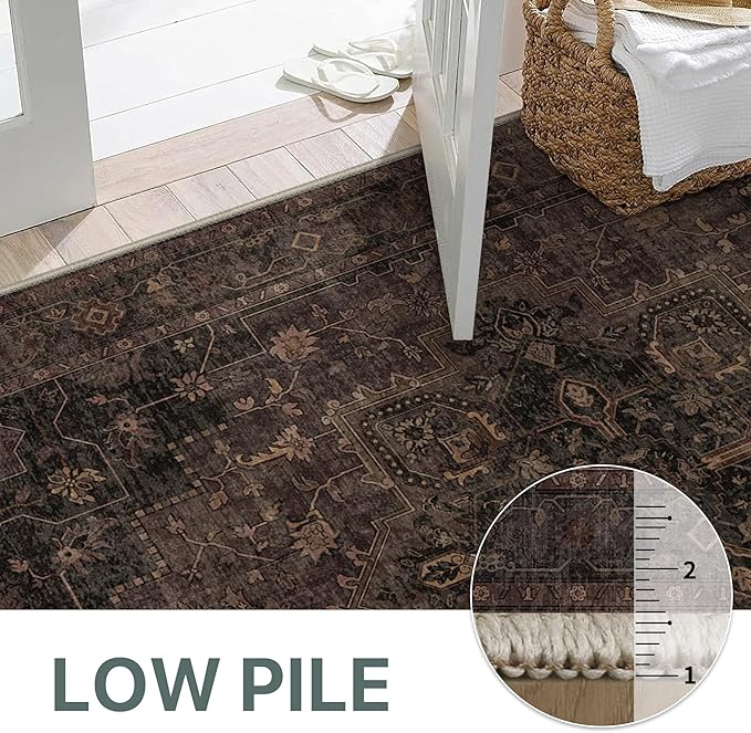 GENIMO 8x10 Area Rugs for Living Room, Machine Washable Rug, Non Slip Indoor - Image 5