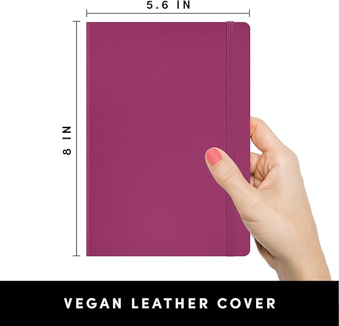 PAPERAGE Blank Journal Notebook, 160 Pages, Medium 5.6 in x 8 in - Image 2