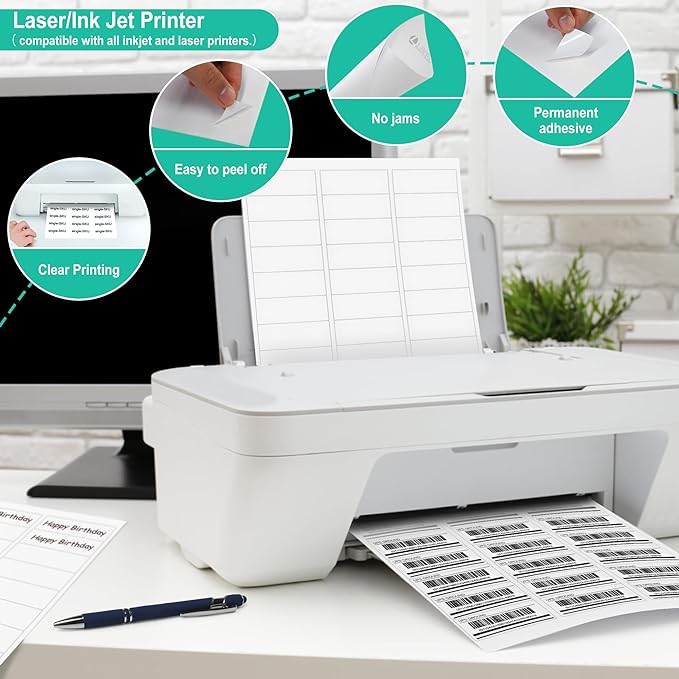 L LIKED Printable Address Labels, 15000 Labels, 30 per Sheet, Blank Mailing - Image 5