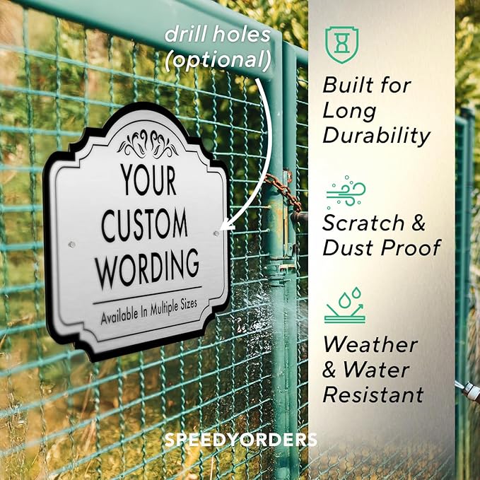 Custom Decorative Outdoor Signs, Personalized Aluminum, Customized Driveway - Image 6