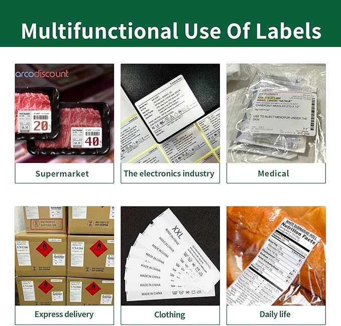Gemsroyal 4"×5" Shipping Labels Printable, 4×5 inch White Matte Label Stickers - Image 7
