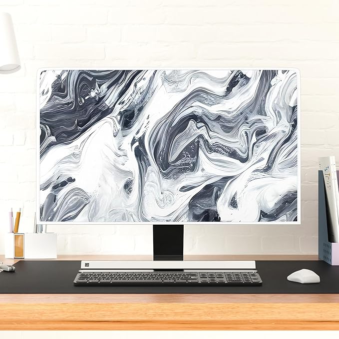 Baocicco Abstract Gray Marble Waterproof 80 Inch Television Cover Anti-Static - Image 4
