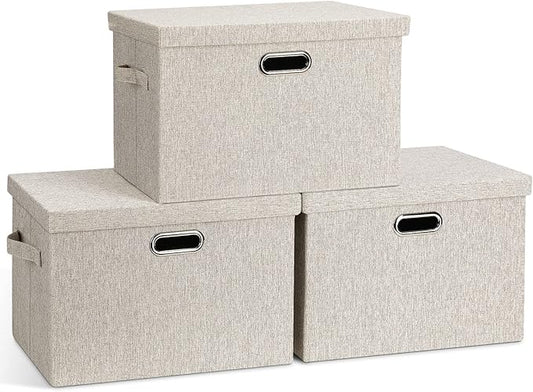 Graciadeco Large Quart Collapsible Stackable Storage Bins by GraciadecoStorage