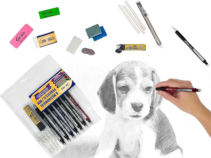 June Gold 820 Pieces, 0.3 mm HB #2 Lead Refills, 205 Pieces Per Dispenser - Image 5