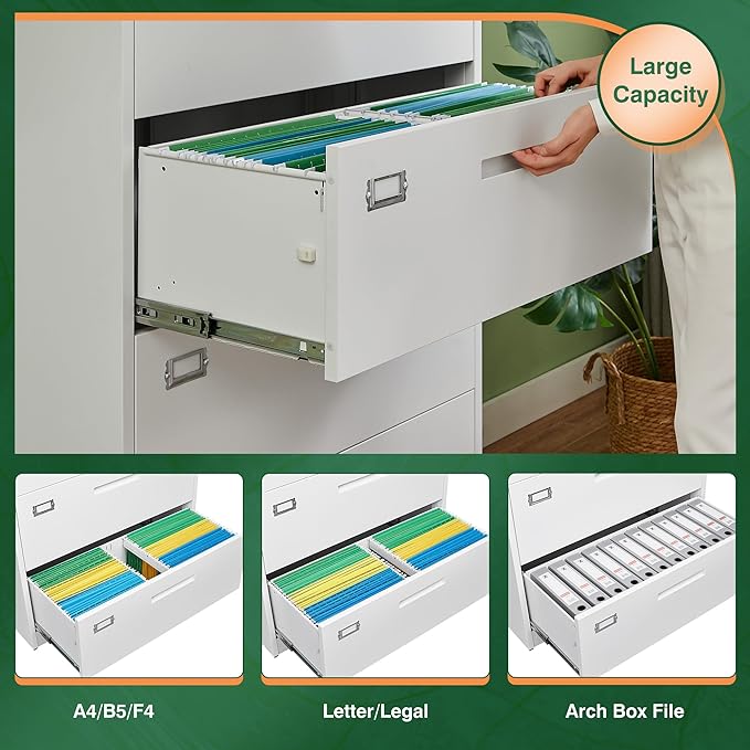 Letaya 3 Drawer File Cabinets - Image 4