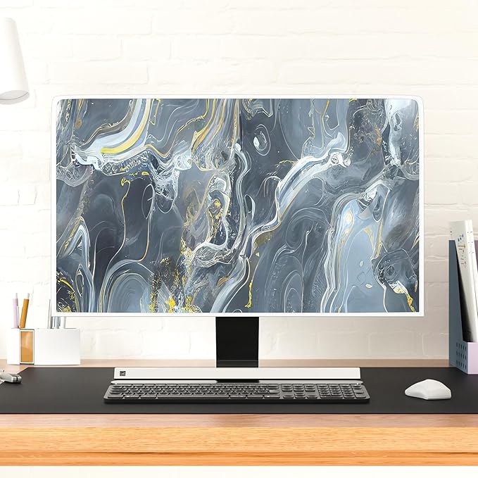 Baocicco Gray Gold Marble Waterproof 22, 25 Inch Anti-Static Dustproof - Image 2