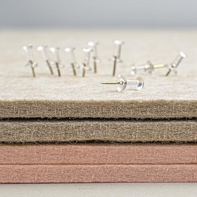 Bulletin Board, 24 x 18 inches Felt Board Decorative Pin Board, Cork Board - Image 4