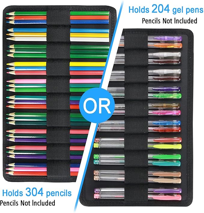 YOUSHARES Colored Pencil Case 304 Slots Pen Case Organizer - Image 4