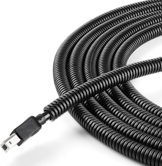 Split Wire Loom 1/4 Inch 6.6FT, YCLYC Wire Protector Tubing by YCLYC