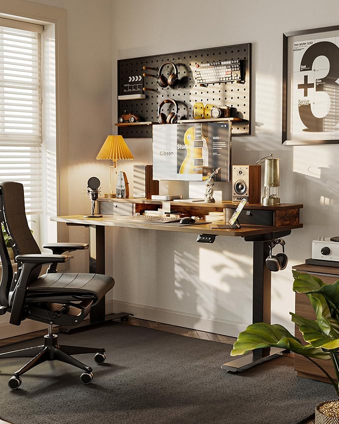 FEZIBO 55'' x 24'' Height Adjustable Electric Standing Desk - Image 2
