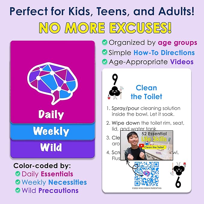 Mind Brain Emotion 52 Essential Life Skills: No-Excuses Game to Teach Kids - Image 7