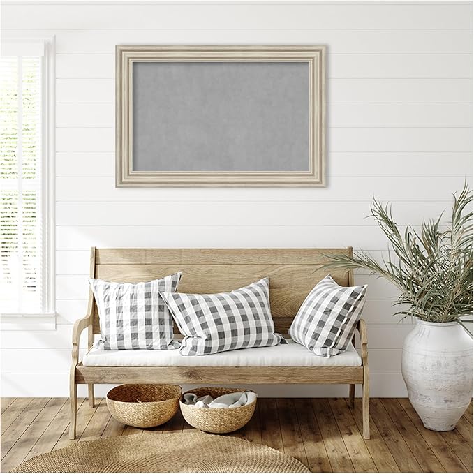 Amanti Art Silver Framed Magnetic Board 26x38 Large Vision Board - Image 6