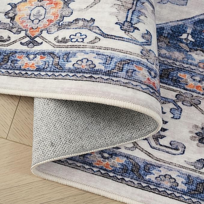Rugcomf Vintage Medallion Living Room Rug 5'x7' - Image 7