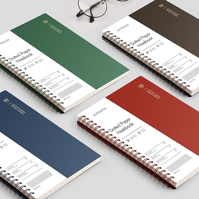 EMSHOI Dotted Journal Spiral Notebook 7.48" x 10.15" - Image 7