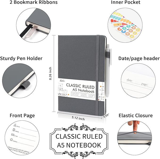 feela 5 Pack Journal Notebook Bulk - Image 2