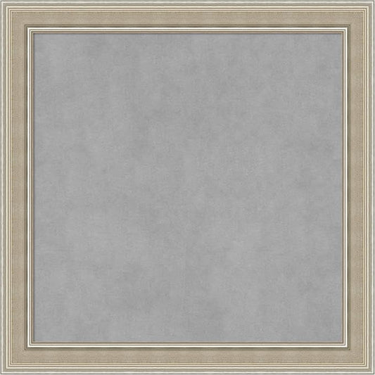 Amanti Art Silver Framed Magnetic Board 24x24 Medium Vision Board by AmantiArt