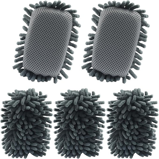 Biaungdo 5 Pack Washable Whiteboard Eraser, Microfiber Shag Dry Eraser by Biaungdo