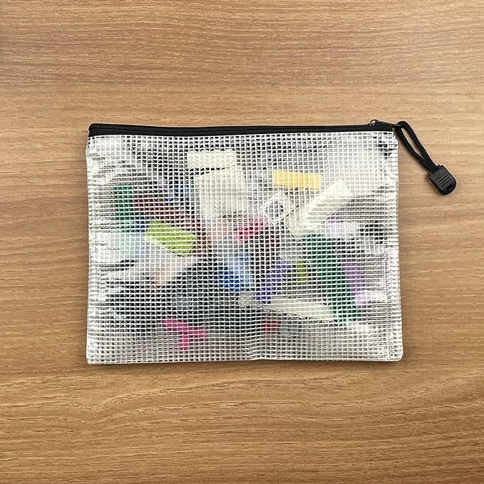 Oaimyy-18 Pcs-5"x 7"-Mesh Zipper Pouches File Bags Puzzle Storage Bags Folders - Image 9