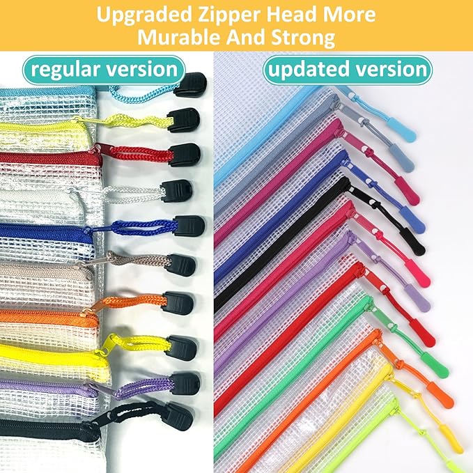 YOPCDJ 12 Mesh Zipper Pouch Bags - Image 4