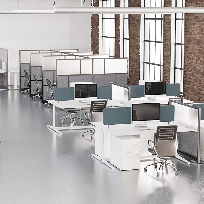 Stand Up Desk Store Workflow Modular Wall | 70'' x 70'' Wall | Expandable - Image 7