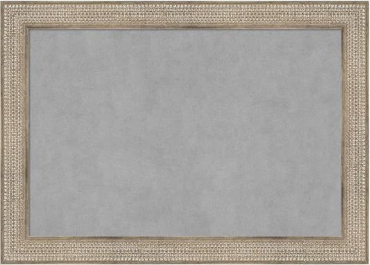 Amanti Art Silver Framed Magnetic Board 30x42 Large Vision Board by AmantiArt