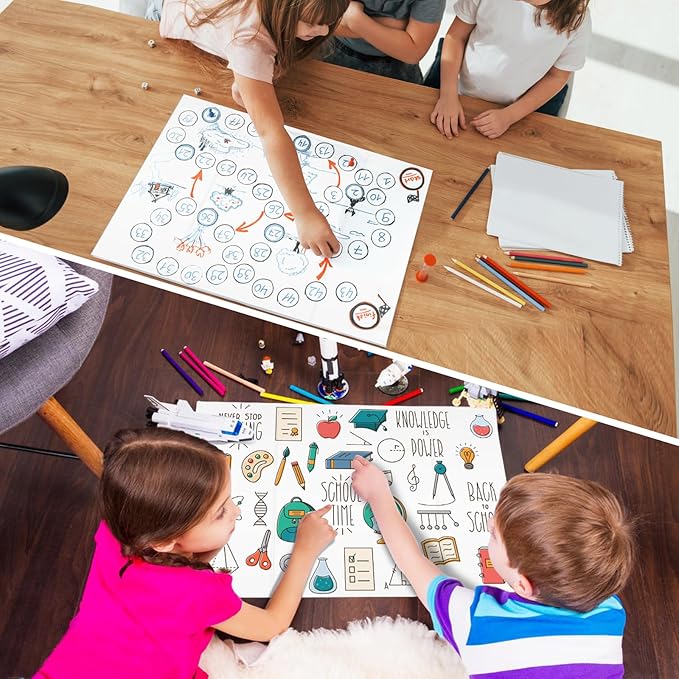 20 Pack Trifold Poster Board, Single-Sided White Poster Board - Image 5