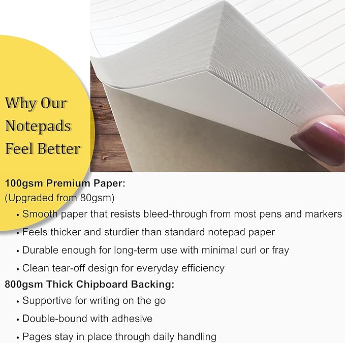 Life Charge Weekly To Do List Planner Notepad, 60 Page Task Planning Pad - Image 7