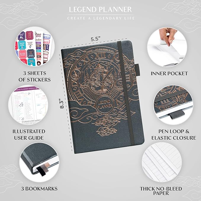Legend Planner – Weekly & Monthly Life Planner to Hit Your Goals & Live - Image 2