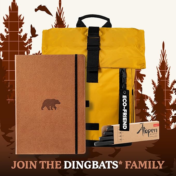 Dingbats* - Wildlife Dotted Extra Large A4 Notebook - PU Leather Hardcover - Image 7