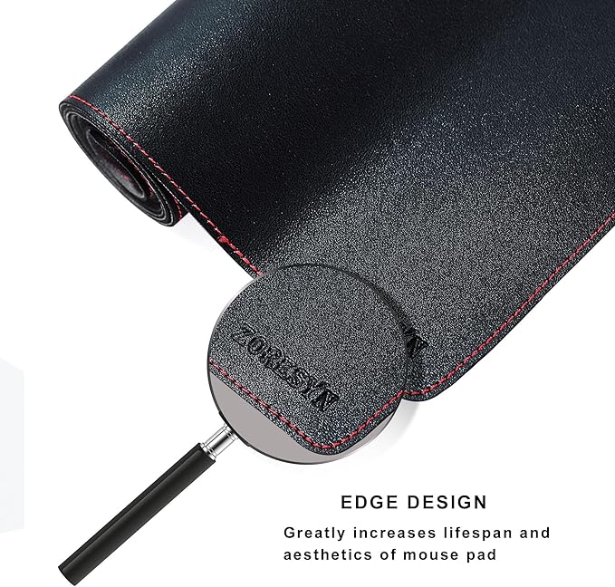 ZORESYN 59.1"x27.6" Leather Desk Pad Protector, Large Mouse Pad, Executive - Image 6