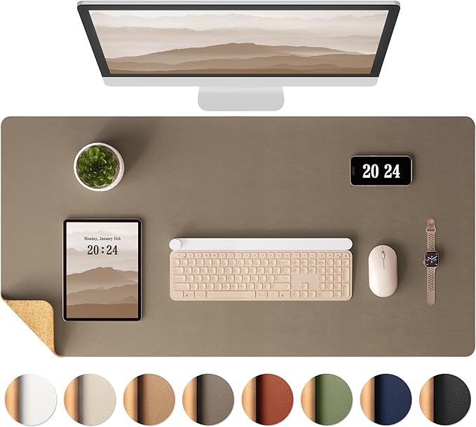 Aothia Dual-Sided Desk Mat by AothiaSimpleNaturalUnique