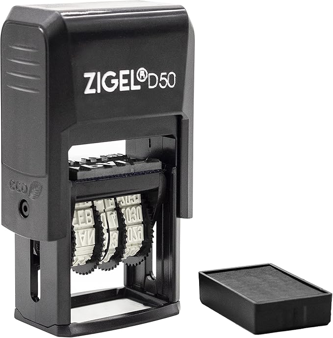 ZIGEL D50 Date Stamp with DEPOSITED - Image 3