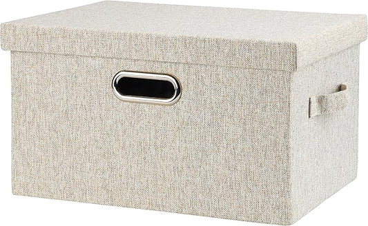 Graciadeco Medium 15" 21 Quart Collapsible Stackable Storage Bins by GraciadecoStorage
