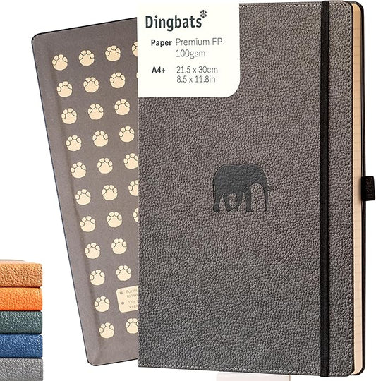 Dingbats* - Wildlife Plain Extra Large A4 Notebook - PU Leather Hardcover by DingbatsNotebooks