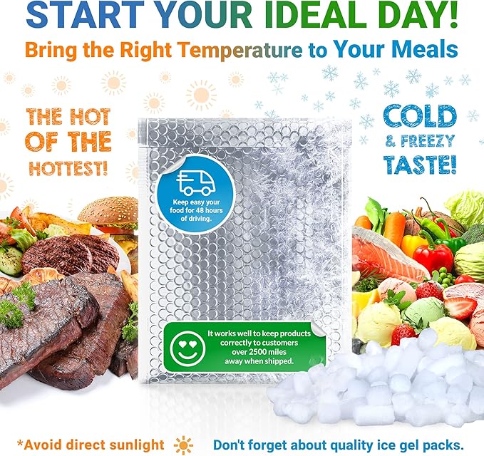 Amiff Silver Thermal Bubble Mailer, 5 x 9 Inches. 250 Pack Metallic Bubble - Image 4