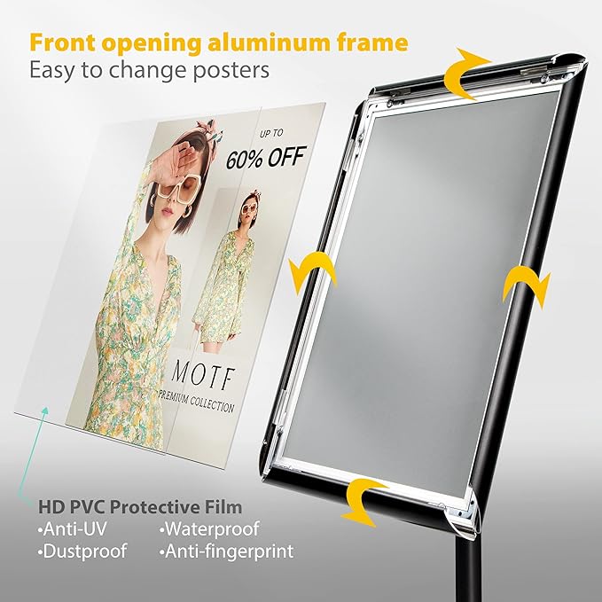 VAIIGO 3 Packs Heavy Duty Pedestal Poster Sign Stand - Image 3