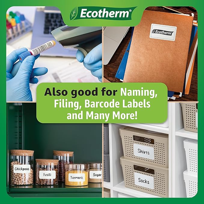 4" x 2" Thermal Labels | 6 Rolls | 7500 Labels | fits Zebra, Offnova Thermal - Image 8