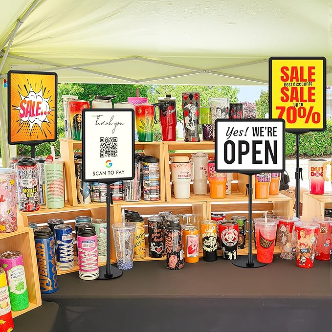 VAIIGO Sign Holder Stand A4, Adjustable Poster Stand - Image 6