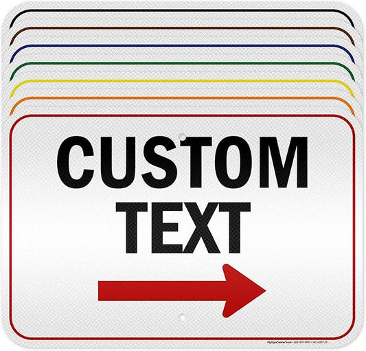 Custom Arrow Directional Sign by My Sign Center by MySignCenter