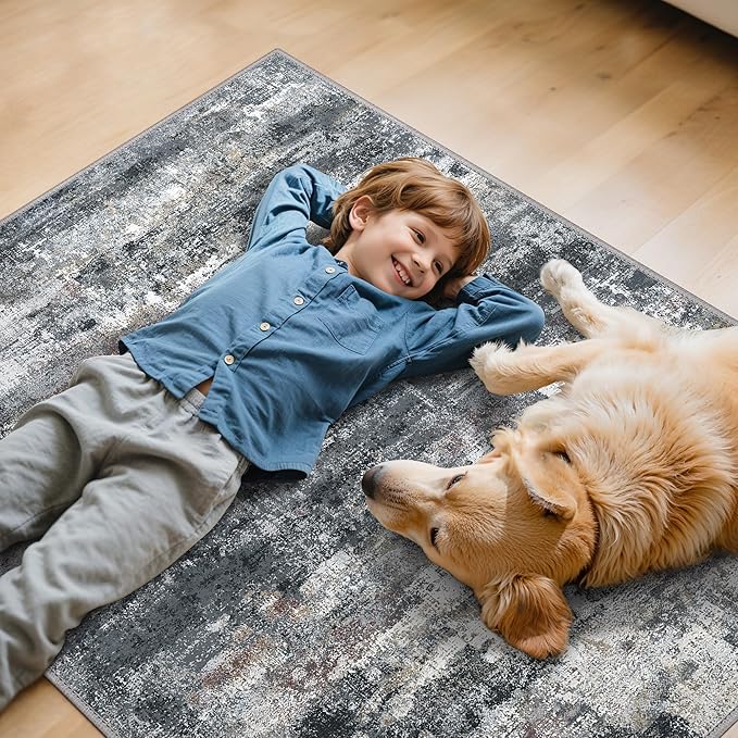 Office Chair Mat for Hardwood Tile Floor, Abstract 36"X 48" Desk Mats for - Image 7