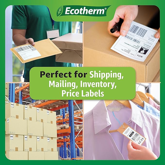 4" x 6" Thermal Labels | 6 Rolls | 2850 Labels | fits Zebra, Offnova Thermal - Image 7