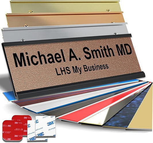 Personalized Name Plate with Choice of Mounting Holders by LHS+My+Business