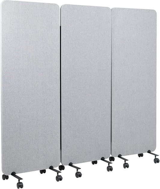 VIVO Freestanding 72 x 66 inch Privacy Panel, Mobile Cubicle Divider, x3 24 by VIVO